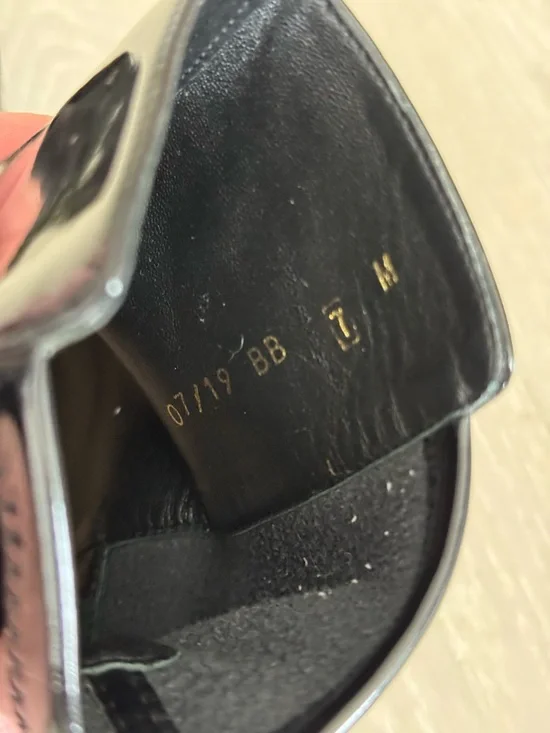 Stuart Weitzman 50/50 Black Patent Leather Ankle Boots - Picture 9 of 10